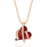 Herjewellery Gemma Heart Necklace With Swarovski Crystal