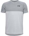 Boys' Ua Tech Colorblock Short Sleeve - Mod GRAY-011 Yxl
