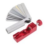 Car Universal Spark Plug Gap Tool With Feeler Gauge For Most 10MM 12MM 14MM 16MM Spark Plugs Red