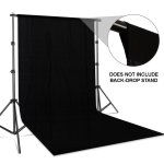 Professional Cotton Muslin Backdrop 3X6M Black - Eph-cbdbk