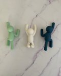 White Blue And Green Running Man Hanging Hooks