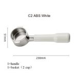 Coffee Accessories 2 Ears Naked Coffee Portafilter C2 Abs White