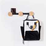 Trio Wall Hook Shelf - Black