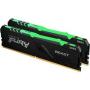Kingston Fury Beast Rgb 16GB 2X8GB DDR4-3200MHZ CL16 1.35V Black Desktop Memory