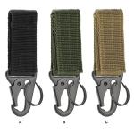 Durable Nylon Carabiner Key Hook With High Strength Webbing Buckle - Perfect For Hanging And Securing Belongings