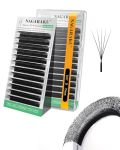Nagaraku Narrow 5D W Eyelash Extension Small Spacing 5D Clover Lash Supplies Natural Soft Premade Fans Pbt Cluster W Shape Lash