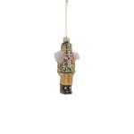 Nutcracker Glass With Black Shoes & Hat 2.5X4.5X11.5CM