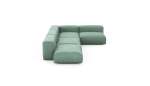 Four Module Corner Sofa - Velvet - Mint - 220CM X 346CM