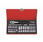 Socket Set 1 4" Std & Deep 4-13MM 12PT 26PC