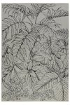 Botanica White With Black Indoor outdoor Rug