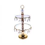 2 Tier Cupcake Stand Gold