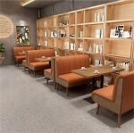 Casual Restaurant Booth And Table Set For Dining Spaces