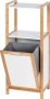Wenko - Finja Shelf Unit W/ Laundry Basket - Bamboo