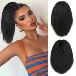 Claw Ponytail Yaki Straight Ponytail Extensions Synthetic Clip In Hair Extensions Elegant For Daily Use Hair Accessories