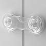 2PCS Safety Locks For Cabinets & Drawers - Lead-free Plastic Clear Design For Home Security - Ideal For Holiday Gifting