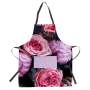 Pink Floral Medium Length Apron