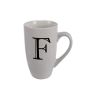 Mug - Household Accessories - Ceramic - Letter F Design - White - 8 Pack