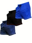 3PCS Men's Comfy Shorts Summer Drawstring Casual Loose Shorts Men's Summer Clothing As Gifts For Men Daily Leisure Outdoors