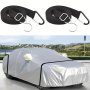 2PCS Car Cover Windproof Belt Nylon Adjustable Car Hood Safety Protection Belt Car Clothe Gust Fix Belt Car Hood Windproof Rope