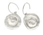 Handcrafted Solid Sterling Searrings With 3D Water Lily Design Silver