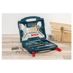 Bosch 70PC X-line Tin-coated Drilling & Driving Bit Set 2607017412