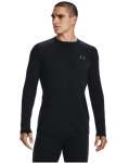 Men's Coldgear Base 2.0 Crew - Black Pitch Gray XL