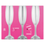 Empire Flute Glasses 3-PIECE
