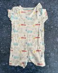 Playwear Co Grey Trucks Romper 9 12M