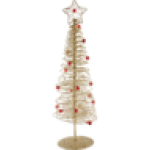 Glitter Tabletop Christmas Tree With Beads Colour May Vary