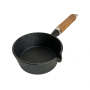 Lifespace Cast Iron Basting Pot With Wood Handle - 13.5CM