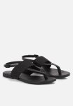 Calvin Klein Flat Sandal Toepost Webbing - Black