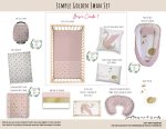Cot Duvet Bedding Swan Simple Golden Swan Set