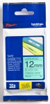 Brother Tz-731 12mm X 8m Black On Green Laminated Tape