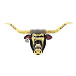 Beer Deer Coors Banquet Longhorn Head 3D Cardboard Mount Wall - Man Cave Decor - Crafted For Garages Bars Country Rooms & Beer L
