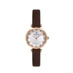 Premium Women's Round Quartz Watch With White Dial