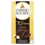 Ferrari Ferrero Rocher 70% Cocoa Hazelnut Dark Chocolate Slab 90G