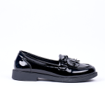 Flat Brogue - 8 Black