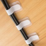 10PCS Data Cable Storage Magic Tape Tie Line Organizer Computer Bundle Tie Network Cable Fixed Tie Wrap Artifact With Strong Bac
