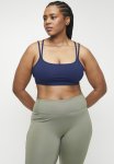 Cotton On Plus Strappy Sports Crop - Heritage Blue