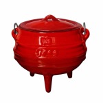 Pot 3-LEG 1 4 0.7L C i Red Enamel - Mica Online