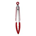 Kitchen Food Tong Stainless Steel With Silicone Tips Red 275X35X40MM