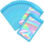 Resealable Holographic Gift Packaging Bags Florist Small Business - 100 Qty - Blue