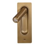 Atlantis Recessed LED Reading Wall Light With USB White Black Bronze - White