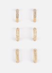 Assorted Huggie Hoop Earrings 3 Pack