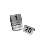 Table Number Set 1-20 S steel 5X7 Cm