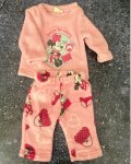 3M Disney Pink Fleece Minnie Mouse Pajama Set