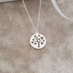 Tessa 925 Sterling Silver Dainty Tree Necklace 14MM 45CM Chain