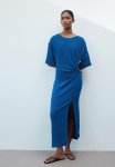 Twist-detail Maxi Dress - Blue