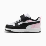 Puma Kids Rebound V6 Lo Ac+ Inf Shoes In Black Multi - Black Multi 9