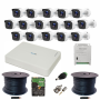 16CH 1080P Full HD Complete Cctv Kit - 2TB Hard Drive